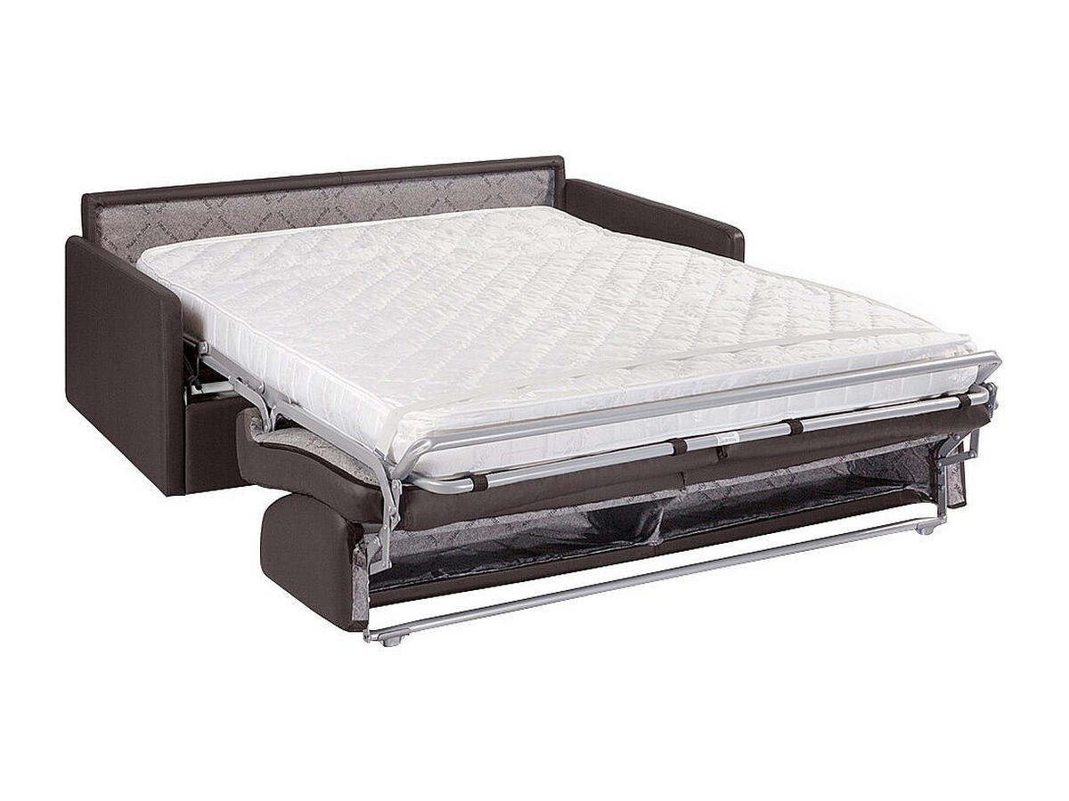 SCHLAFSOFA - 4 Personen - kunstleder - grau Calife - Grau, Leder (190/85/223cm) - Vente-Unique