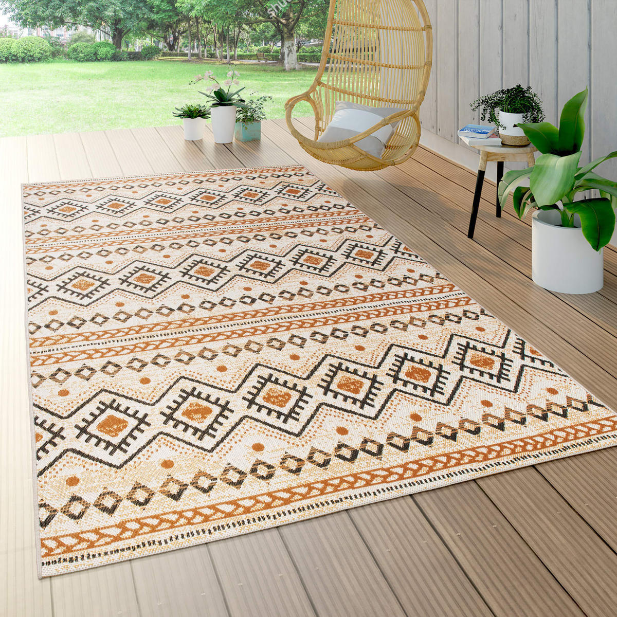 OUTDOORTEPPICH 120/170 cm Ostende 548 - Rosa, Kunststoff (120/170cm) - Paco Home