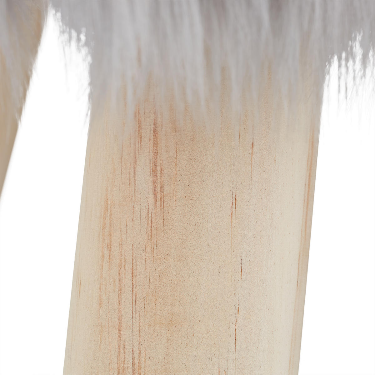 FELLHOCKER - Grau, Holz/Holzwerkstoff (32/37/32cm) - Relaxdays