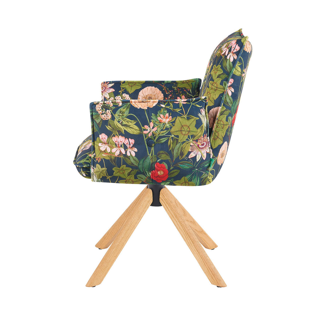 ARMLEHNSTUHL Mika-Paul - Honigeiche/Multicolor, Eichenholz/Holz (60/88/63cm) - DUBI Möbel