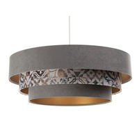 HÄNGELEUCHTE Grau 60/20 cm - Goldfarben, Kunststoff (60/1.5/20cm) - ONZENO