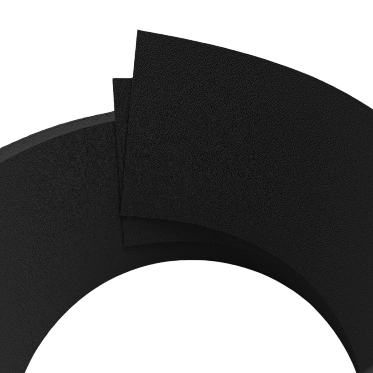 SICHTSCHUTZSTREIFEN Premium Halbe Set Einzelstreifen Schwarz 2,55m - Schwarz, Kunststoff (255/9.5cm) - ZAUN|ZU