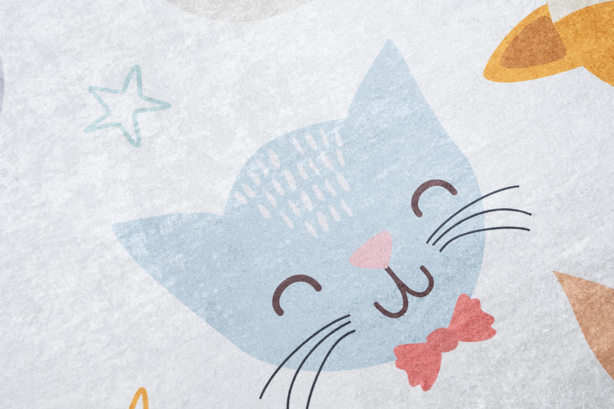 TEPPICH EMMA Grau 140/200 cm - Grau, Kunststoff (140/200cm) - Tapiso