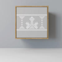 SIDEBOARD THAI GRAY, Eichefarben, 57,5x42x57,5 cm, Ohne Füße - Eichefarben/Multicolor, Holzwerkstoff (57.5/57.5/42cm) - SpaceRebels