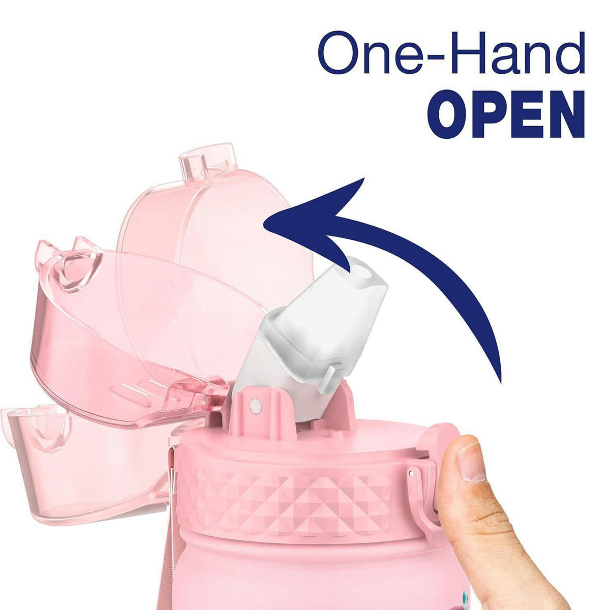 TRINKFLASCHE Kinder 550 ml Edelstahl mit Strohhalm und auslaufsicherem Deckel Rosa Meerjungfrau - Rosa, Metall (7.5/7.5cm)