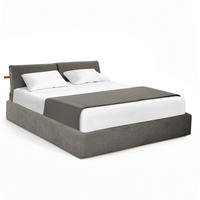 POLSTERBETT - Dunkelgrau, Textil (140/200cm) - home24