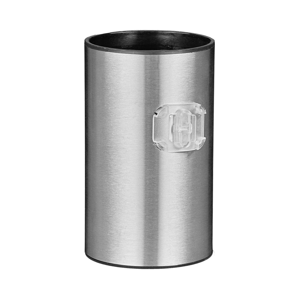 TOALETNA ščetka - srebrne barve, kovina/umetna masa (9/40.5/10cm) - Relaxdays