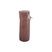 VASE Bird On Branch 9/9/27 cm - Pink, Glas (9.5/27cm) - Present Time
