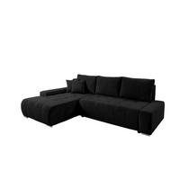 ECKSOFA Vogar In Poso - Schwarz, Holzwerkstoff/Textil (265/185cm) - Fun Möbel