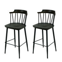 BARHOCKER G69B Schwarz 2er-Set - Schwarz, Holz (43/103/44cm) - MCW