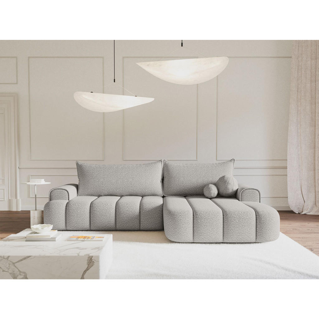 Thumbnail - Selsey Ecksofa, Hellgrau, Textil, 3-Sitzer, Ottomane rechts,L-Form, 275x168 cm, Wohnzimmer, Sofas & Couches, Wohnlandsch...