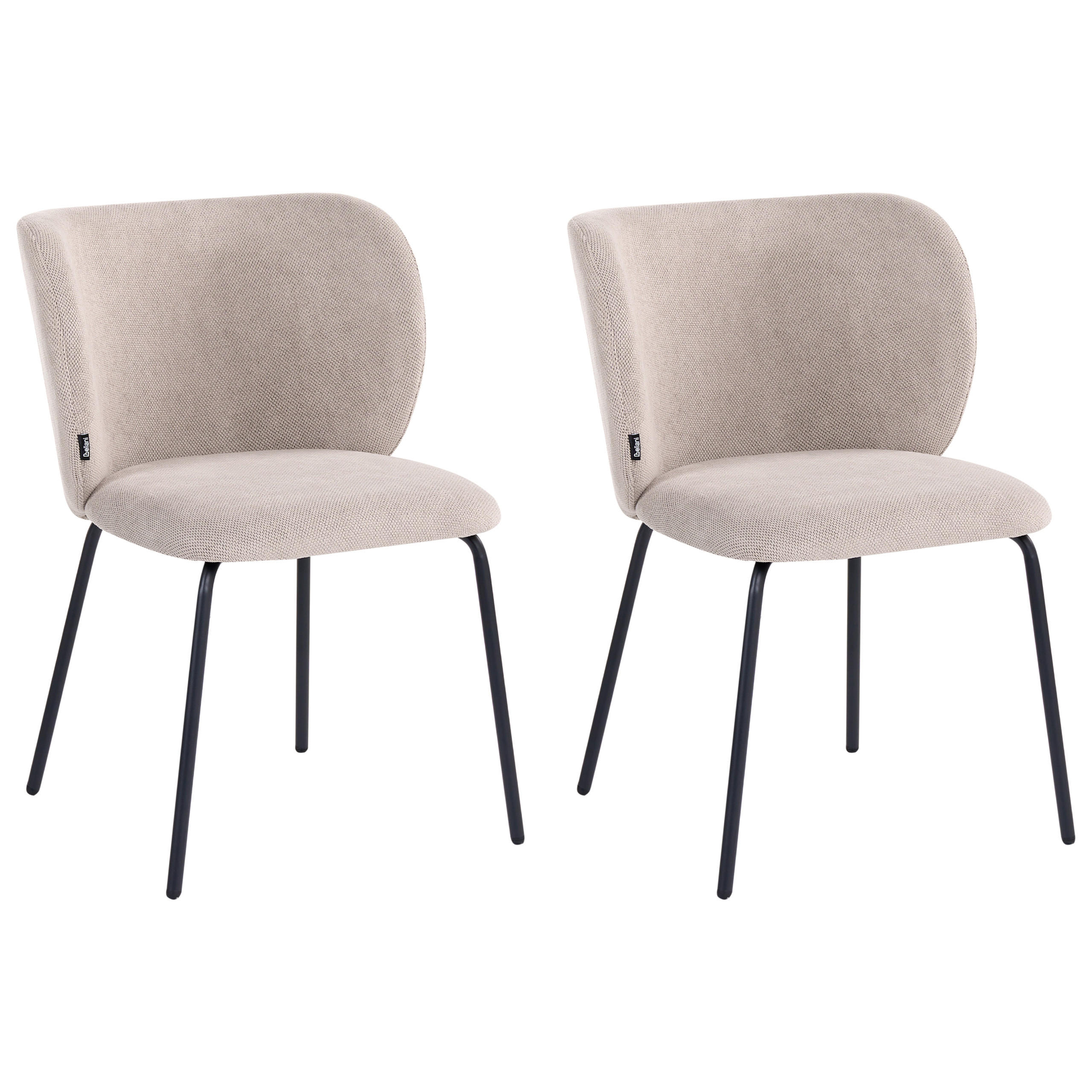 Beliani Esszimmerstuhl Taupe 56x78x60 cm