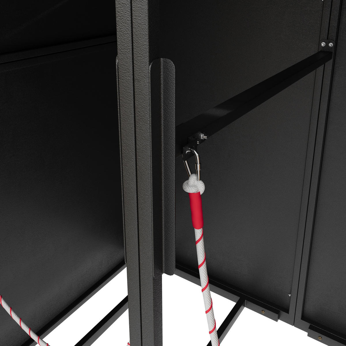 MÜLLTONNENBOX aus Stahl in Grau Holzoptik mit Pflanzdach & Schloss - Grau, Metall (264/124/80cm) - Modfu