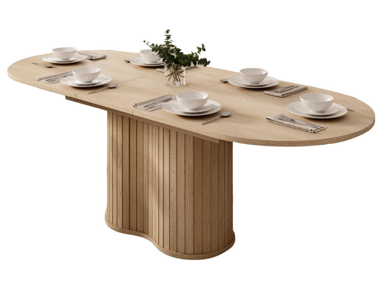 ESSTISCH modern KAMA Eiche cremona - Braun, Holzwerkstoff (52/180/76cm) - Compleo24