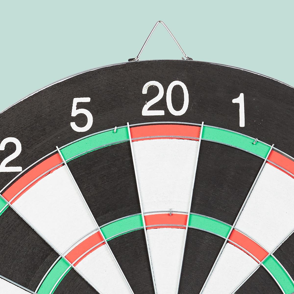 DARTSCHEIBE Bunt zweiseitig mit 6 Steeldarts 43 cm - Multicolor, Wellpappe/Metall (43/43cm) - Relaxdays