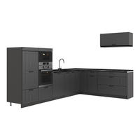 KUHINJA U OBLIKU SLOVA L Fame-Line, Tamnosiva/Antracit, 327 x 227 cm, RP Antracit - tamno siva/antracit, drvni materijal (327/153.6/60cm) - Vicco