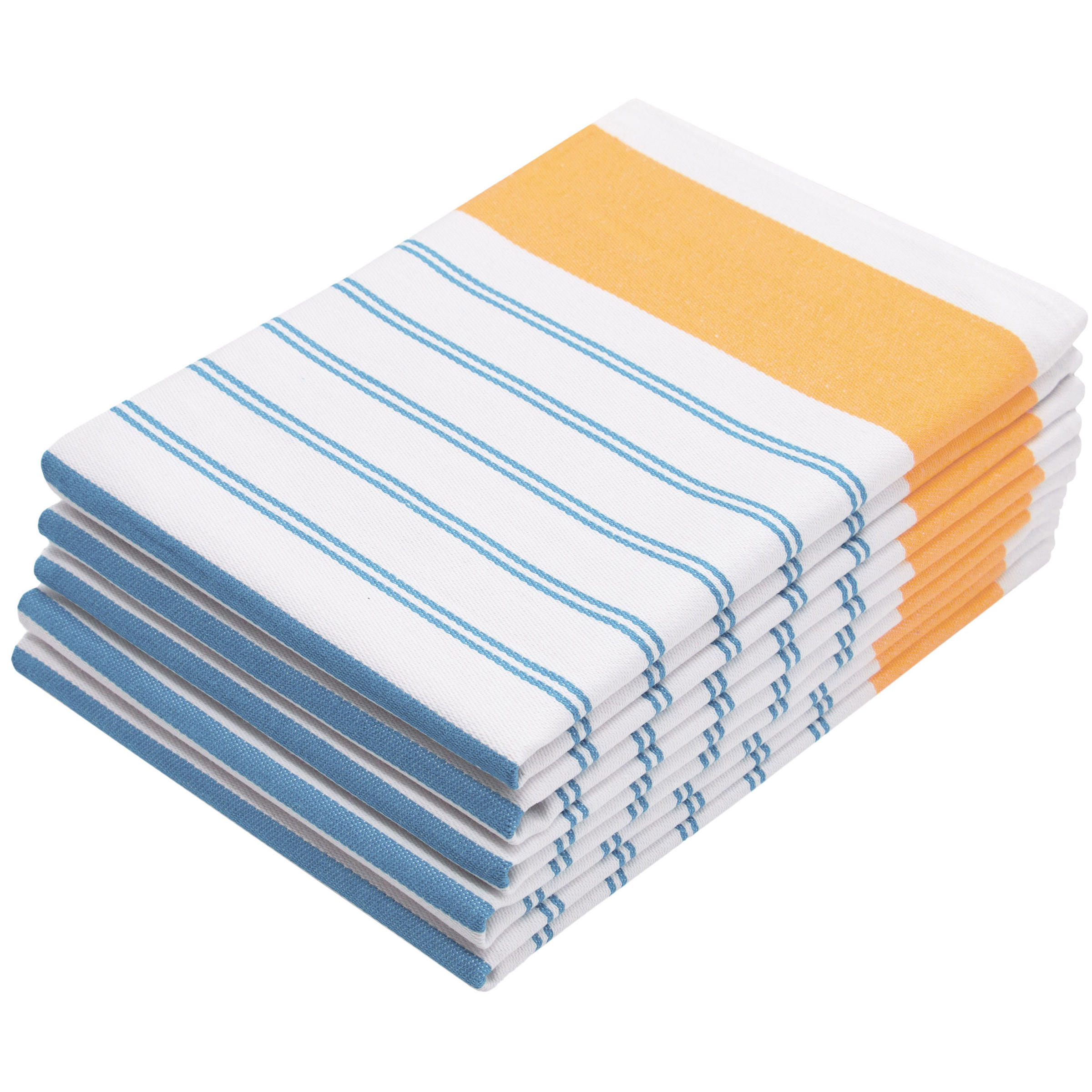 GESCHIRRTÜCHER, 5er-Set, 50x70 cm, 100% Baumwolle, farblich sortiert - Orange, Textil (50/70cm) - Zollner