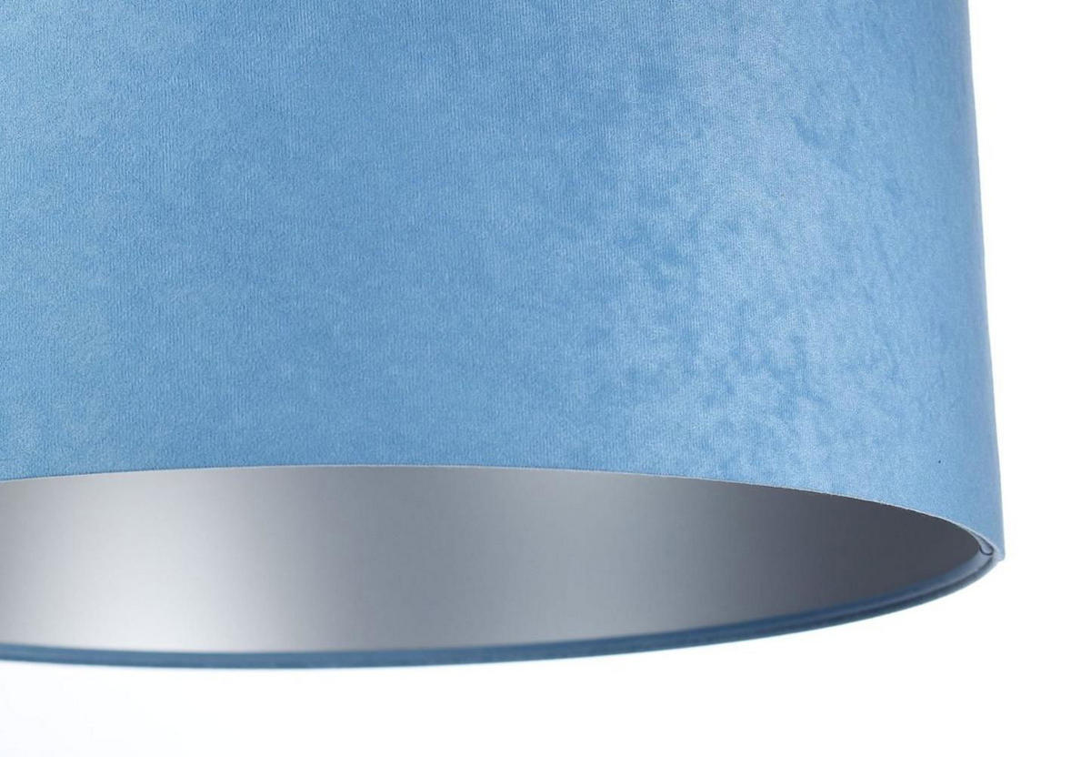 HÄNGELEUCHTE Blau 50/25 cm - Blau/Silberfarben, Kunststoff (50/0.8/25cm) - ONZENO
