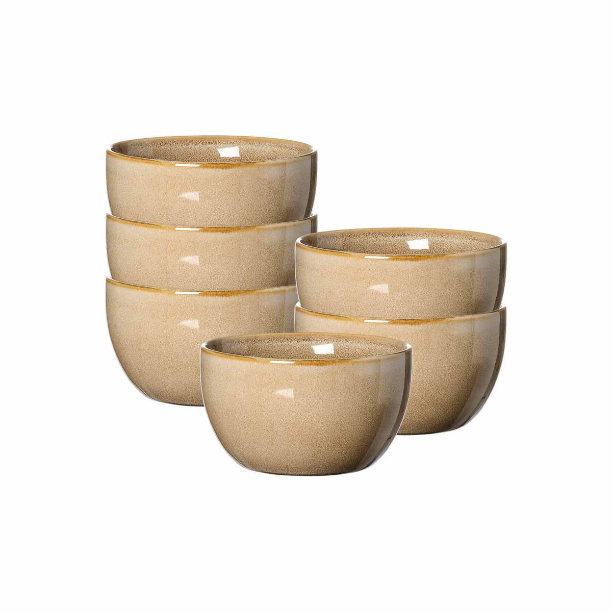 MÜSLISCHALEN Alicante Braun ø 13,5 cm 6er Set - Braun, Keramik (13.5cm) - Ritzenhoff Breker