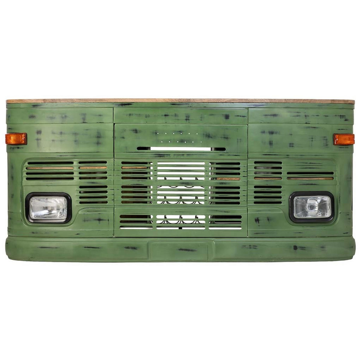 WEINREGAL, grün, 241x40x108cm - Grün, Metall (241/108/40cm) - Wanderlust