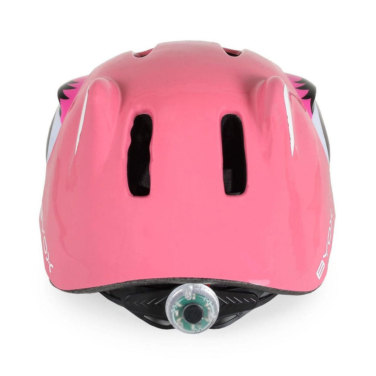 KINDERHELM Y26 Kati pink Größe S 48-54 cm, LED-Beleuchtung, 4 Löcher, einstellbar, EPS-Schale - Pink, Kunststoff (20/24cm)
