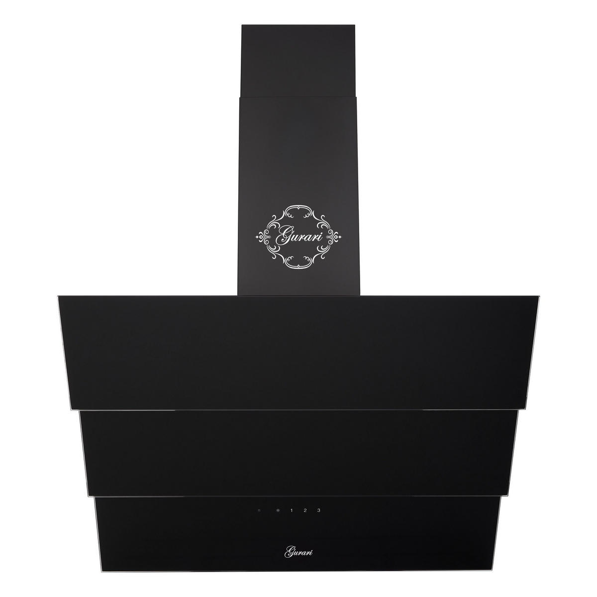 DUNSTABZUGSHAUBE GCH D 267 BL 6 PRIME + Umluftset, 60 cm Schwarz Glas - Schwarz, Glas/Metall (60/97.5/41cm) - Gurari