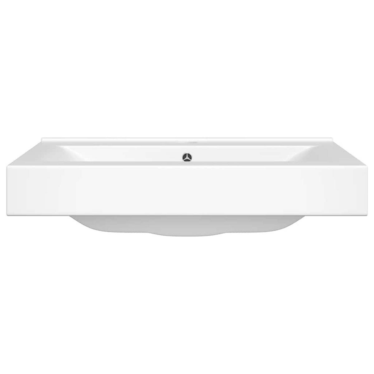 WASCHBECKEN Kozak 60/46/16 cm - Weiß, Keramik (60/16/46cm) - Nettlife