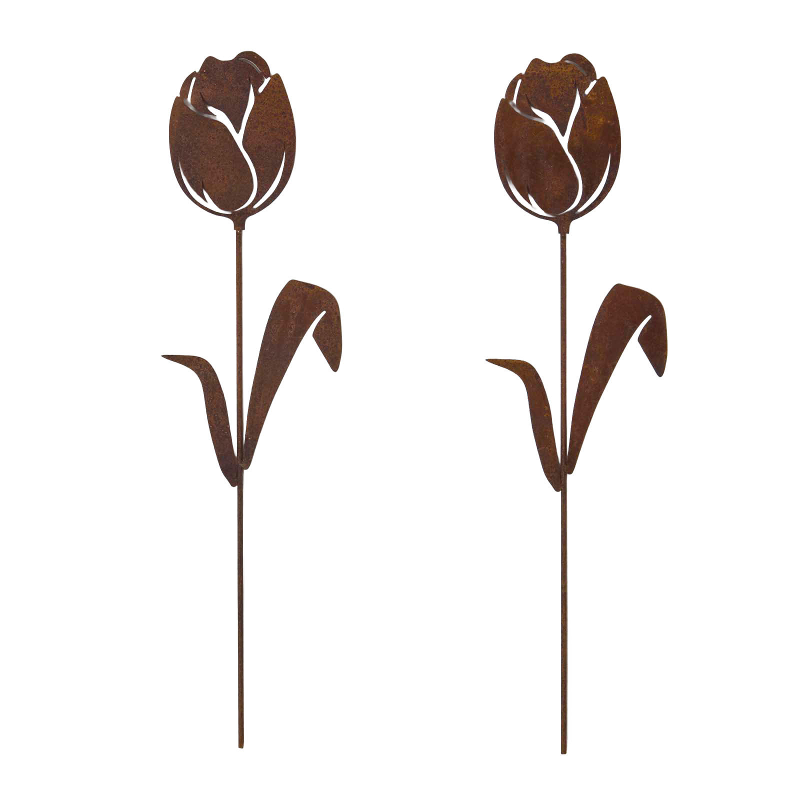 Homescapes Gartenstecker Dunkelbraun 37 cm