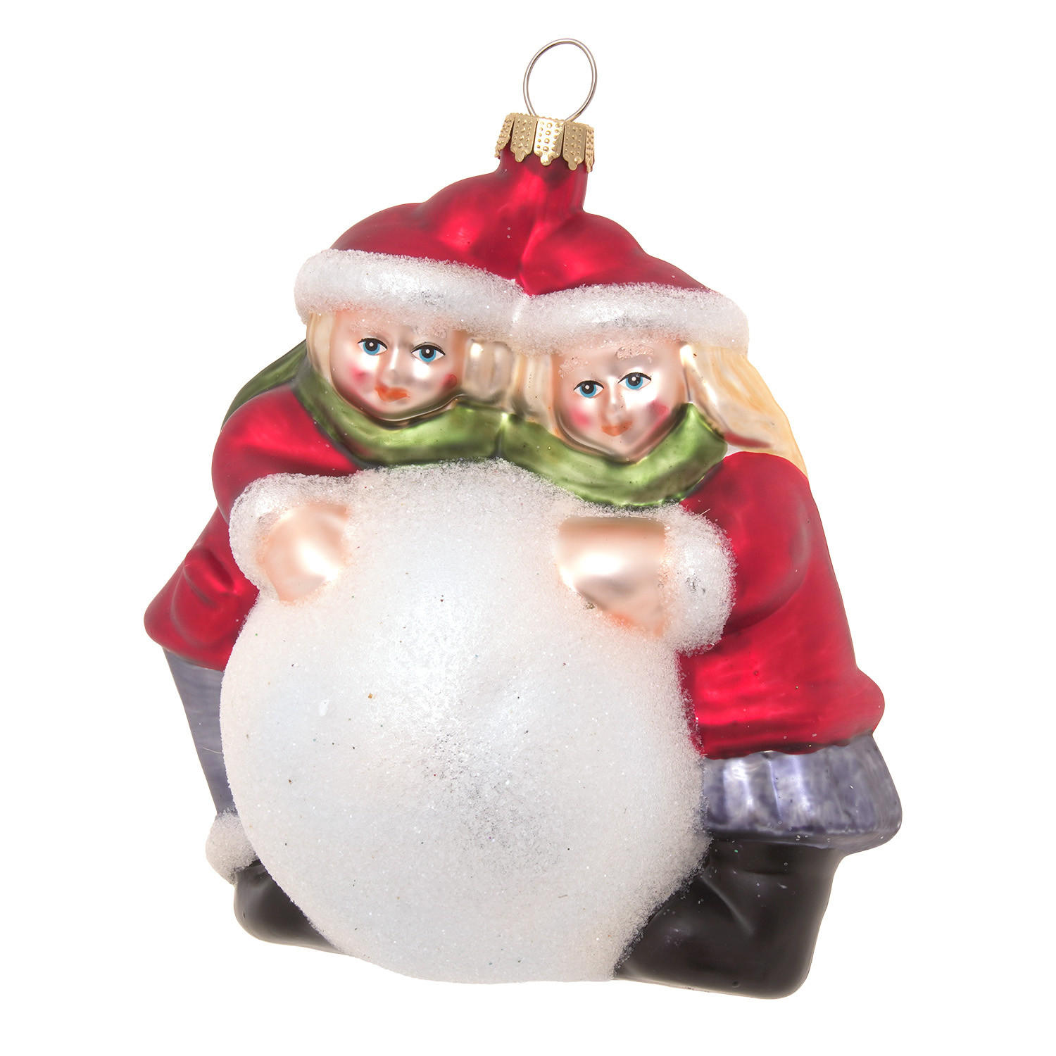 Krebs Glas Lauscha Christbaumschmuck Rot 10x12x6 cm