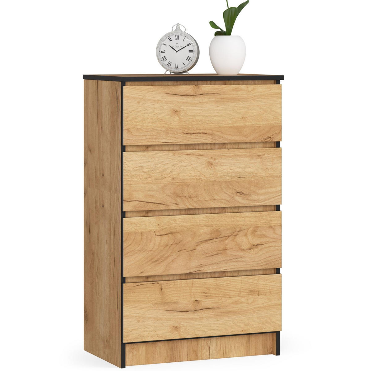 KOMMODE Eiche Craft 99/60/40 - Eiche Wotan, Holzwerkstoff (60/99/40cm) - RAUMHIRSCH FURNITURE