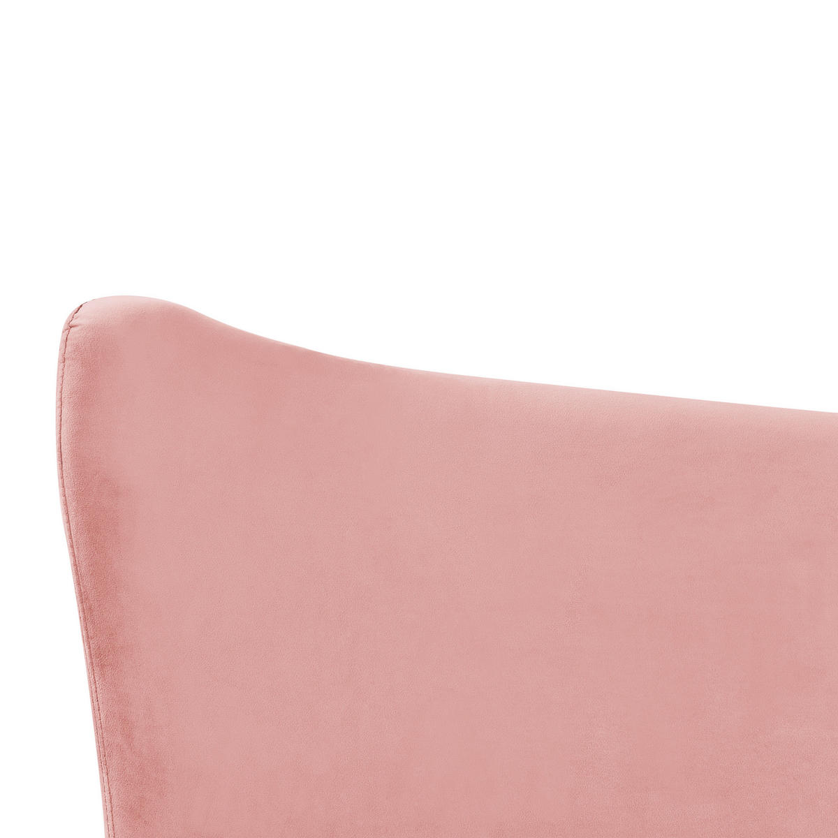POLSTERBETT 160/200cm Pfirsichrosa Chaleix - Pink, Textil (160/200cm) - Beliani