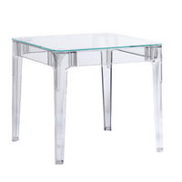 GLASTISCH Quadratisch Transparent 80/80/74 cm - Transparent, Glas (80/80/74cm) - Nest Dream