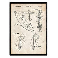 POSTER Aleta Patent A3 Schwarzer Rahmen - Schwarz, Papier (29.7/5/42cm) - Nacnic