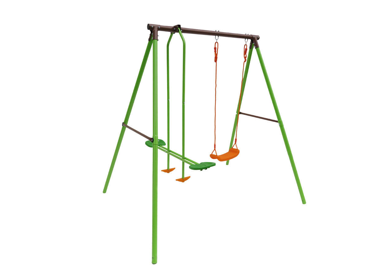 KLETTERGERÜST AUS STAHL lola Grün - Grün, Metall (156/196/206cm) - Habitat Garten