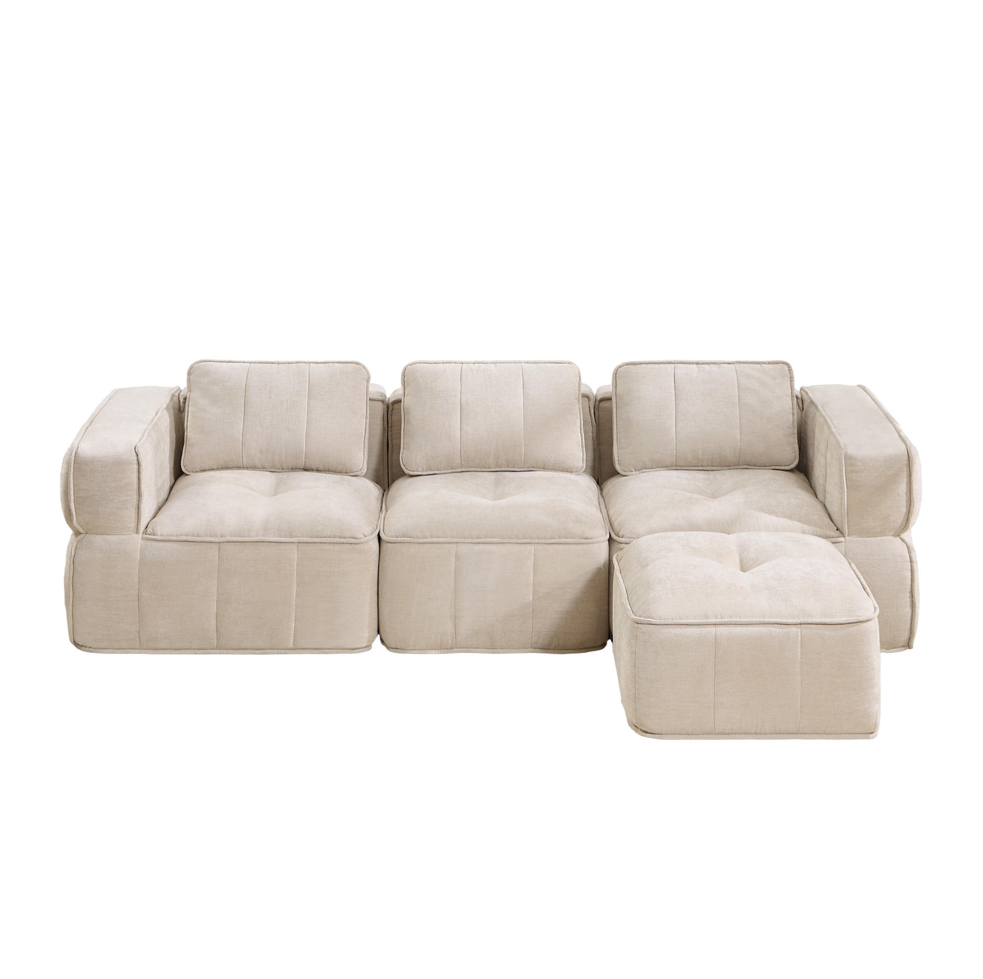 Flora Grace Ecksofa Beige 271x162 cm