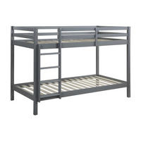 ETAGENBETT - 2x 90 x 190 cm - Kiefer massiv - Grau - ANICET II - Grau, Holz (97/198cm) - Vente-Unique