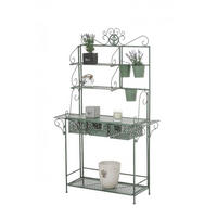 STANDREGAL Metall Antik-Grün - Grün, Metall (94/149/30cm) - CLP