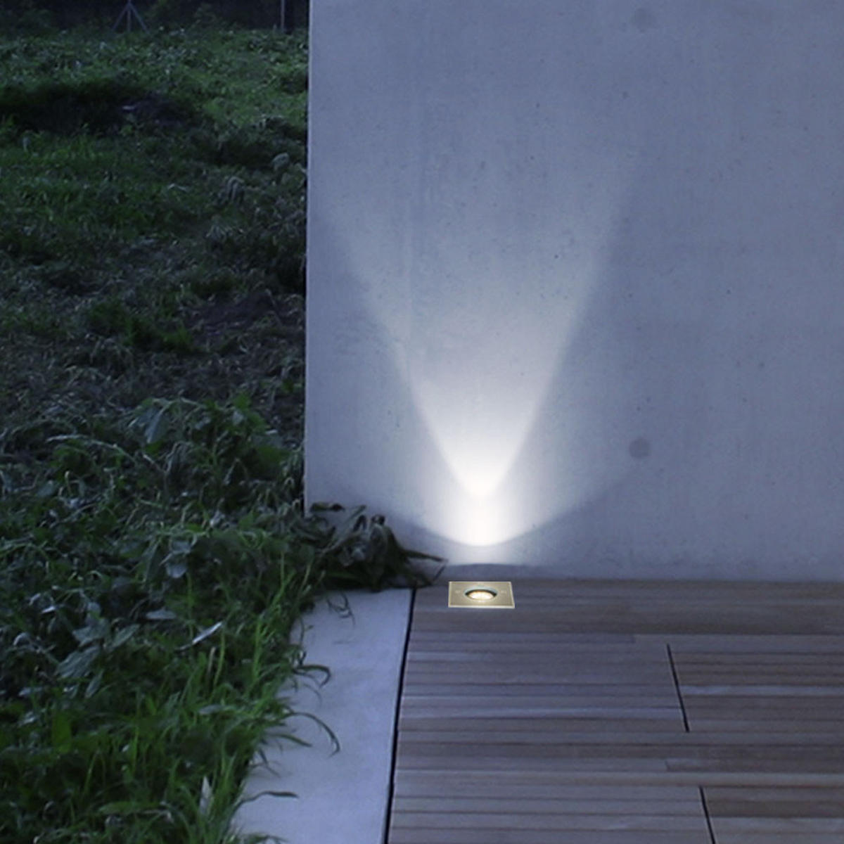 LED AUSSENLEUCHTE Edelstahl Silber 3er Set - Silberfarben, Metall (11/11/12cm)