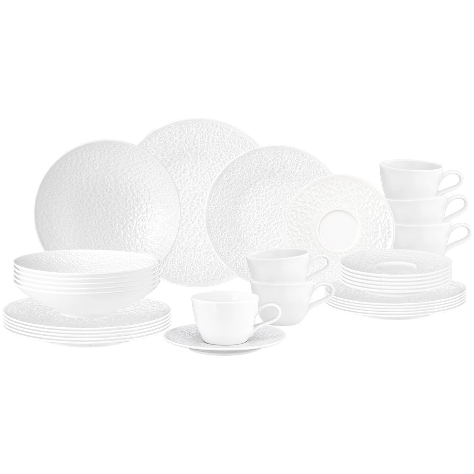 KOMBISERVICE Nori Home weiß 30er Set - Weiß, Keramik (1/1/1cm) - Seltmann Weiden