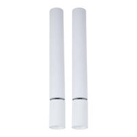LED DECKENLEUCHTE Aluminium Weiß beweglicher Spot 2er Set - Weiß, Metall (4.5/4.5/38cm) - Globo Lighting