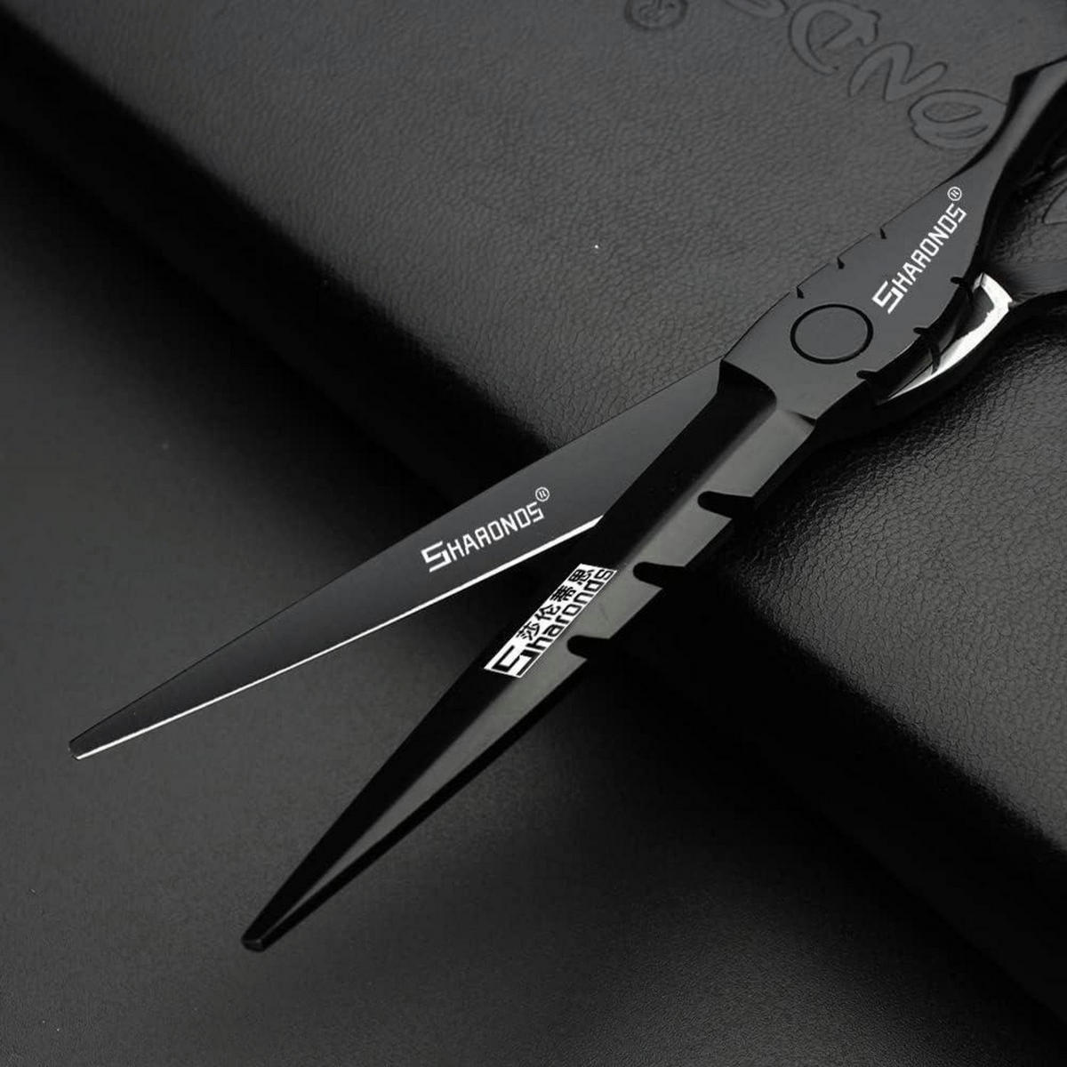 HAARSCHNEIDESCHERE Set 6 Zoll 4 Stück-A Schwarz - Schwarz, Metall (6/1/17.8cm)