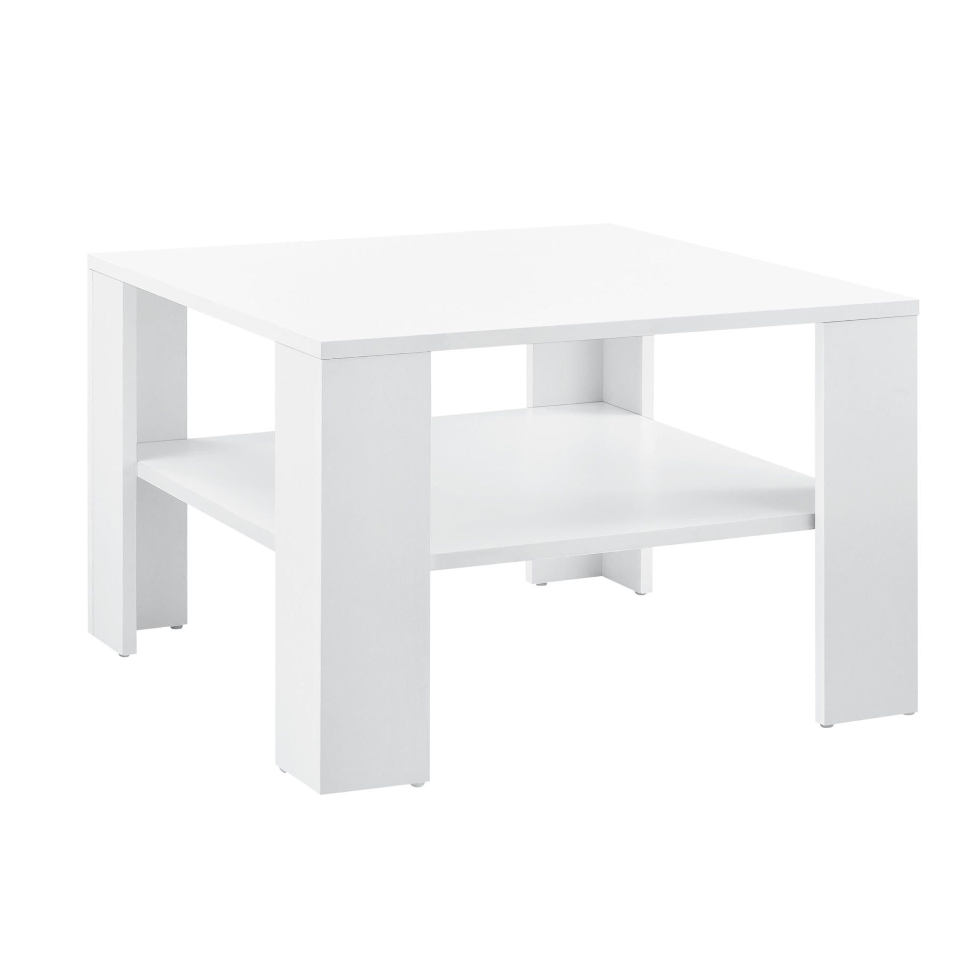 COUCHTISCH Aachen 60/60/40 - Weiß, Holzwerkstoff (60/60/40cm) - [en.casa]