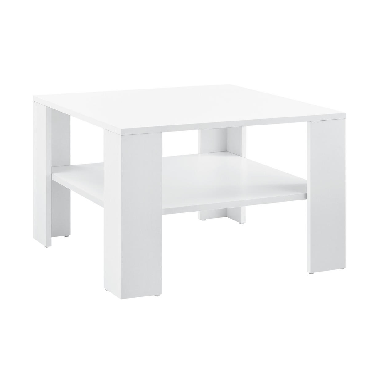 COUCHTISCH Aachen 60/60/40 - Weiß, Holzwerkstoff (60/60/40cm) - [en.casa]