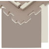 BODENSCHUTZMATTE 63x63x2 cm, Braun, 12er Set - Braun, Kunststoff (63/63cm) - eyepower