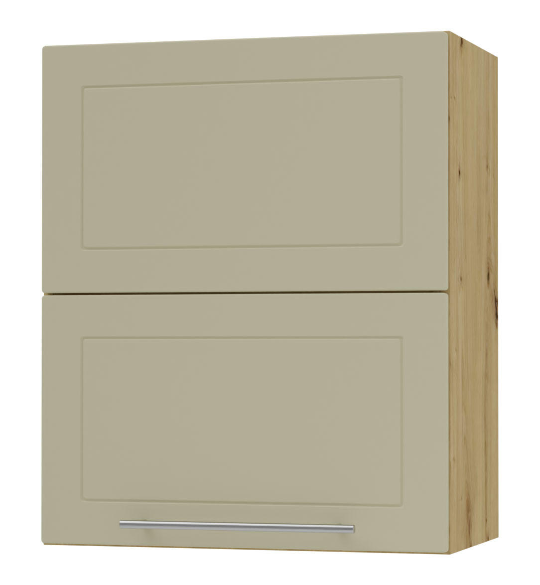 KÜCHENHÄNGESCHRANK Kvantum W8B/60 Vanille Matt / Eiche Artisan Matt 60 / 32,5 / 72cm - Creme/Eiche Artisan, Holz/Holzwerkstoff (60/72/32.5cm) - Feldmann-Wohnen