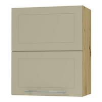 KÜCHENHÄNGESCHRANK Kvantum W8B/60 Vanille Matt / Eiche Artisan Matt 60 / 32,5 / 72cm - Creme/Eiche Artisan, Holz/Holzwerkstoff (60/72/32.5cm) - Feldmann-Wohnen