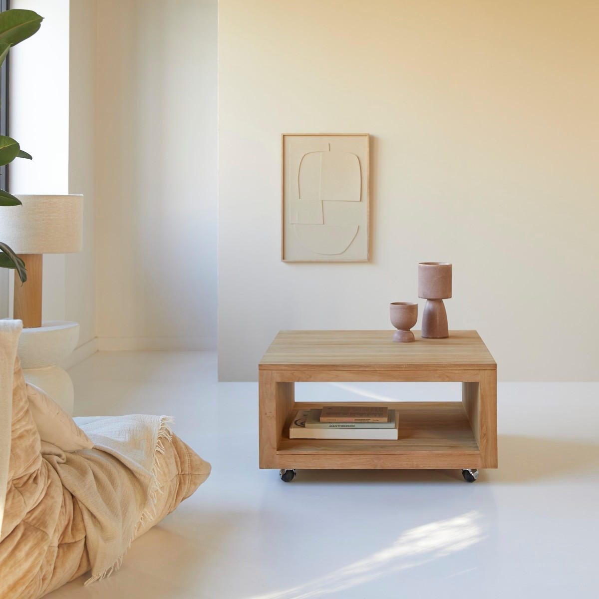 COUCHTISCH Anoa Natur aus Teak - Naturfarben, Holz (80/80/40cm) - Tikamoon