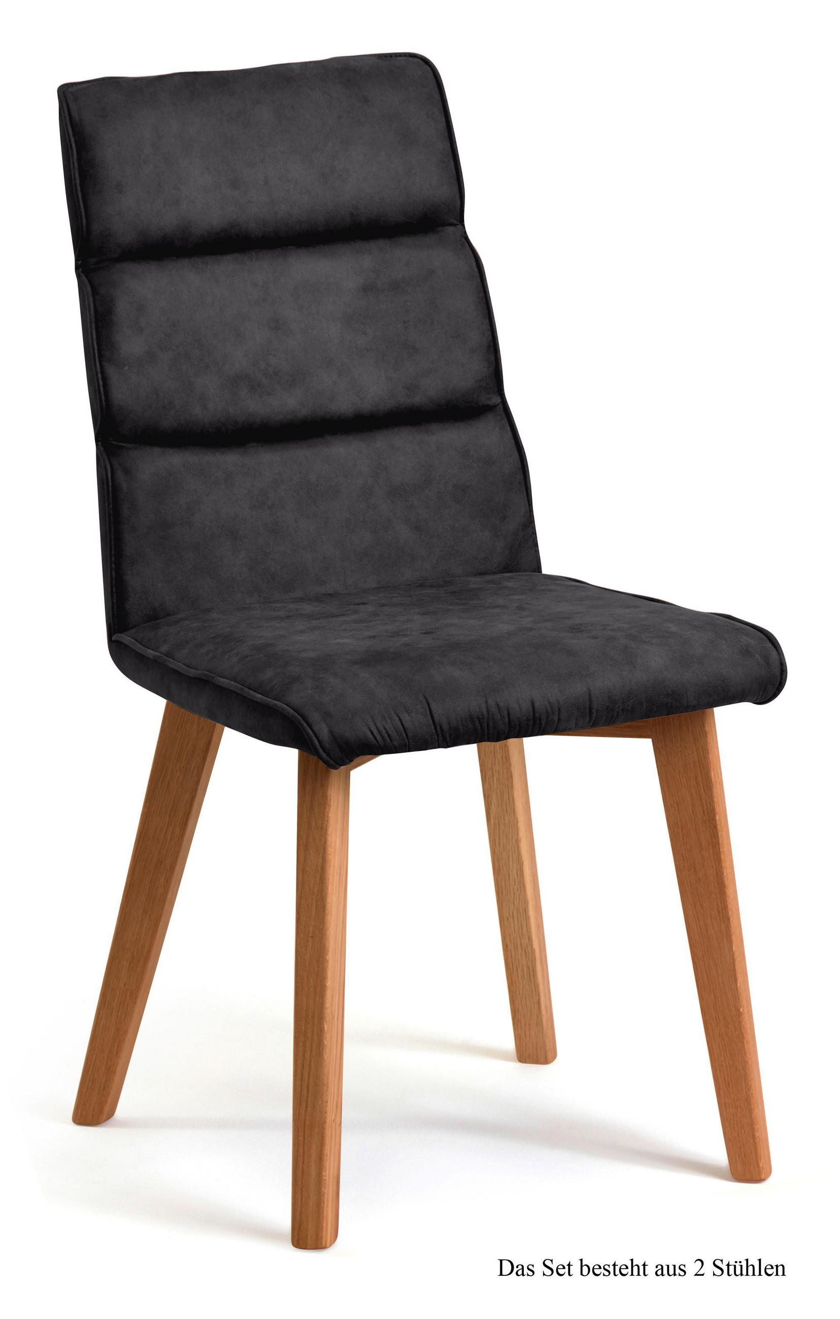 ESSZIMMERSTUHL (2er-Set) Darell 47x92x60 Eiche geölt/Anthrazit - Eichefarben/Anthrazit, Kunststoff (60/92/47cm) - 58aufmkessel
