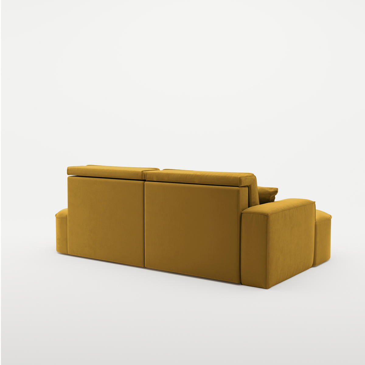 ECKSOFA Modena Pro - Komfort Und Stil Stoff Salvador Gelb Links - Gelb, Holz (278/179cm) - Kaiser Möbel