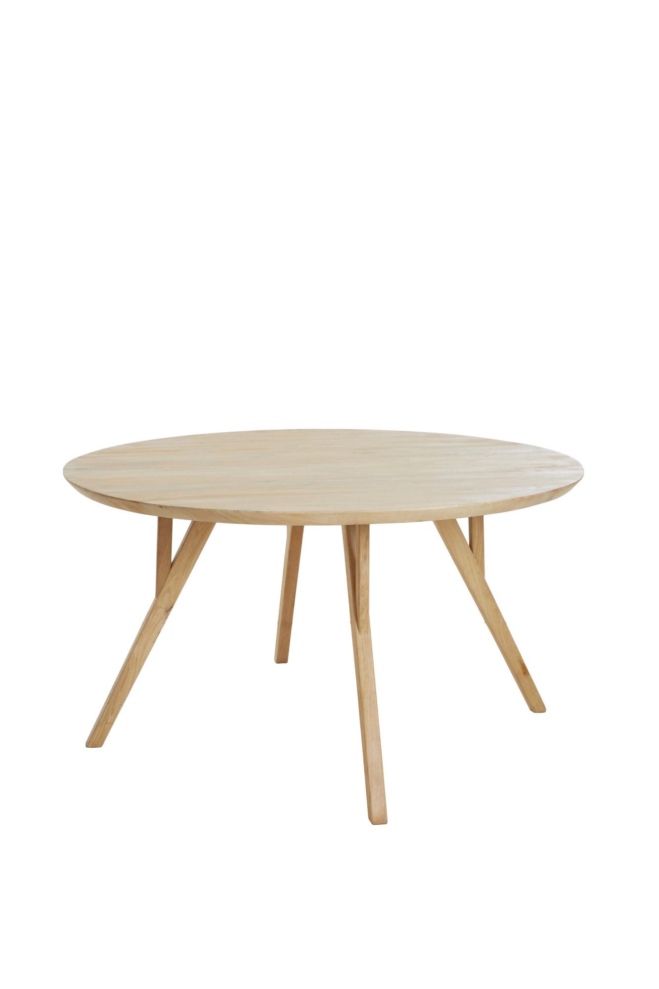 ESSTISCH Quenza Braun Ø120/76 cm - Hellbraun, Holz (120/120/76cm) - Light & Living
